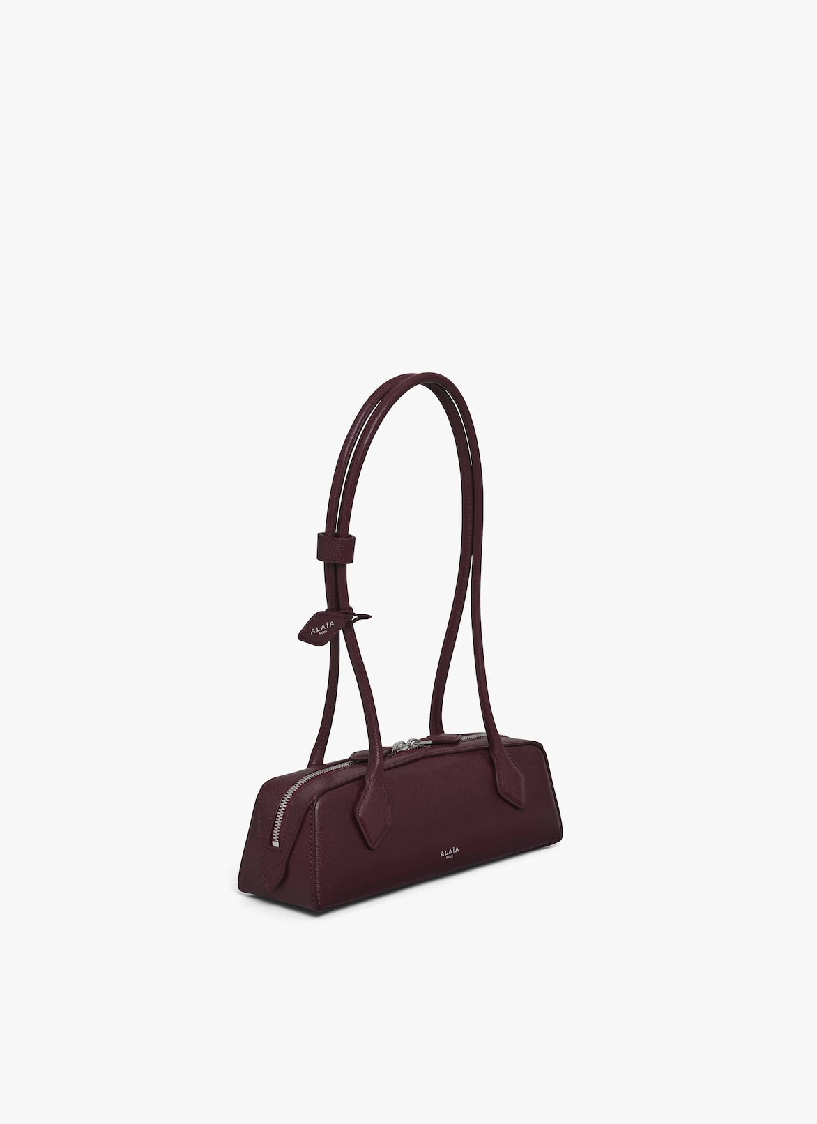 LE TECKEL SMALL BAG IN LEATHER ALAÏA GARNET RED LE TECKEL SMALL BAG IN LEATHER